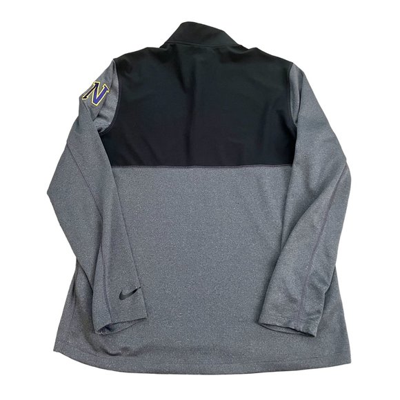 Nike Golf Dri-Fit Men's Grey & Black 1/4 Zip Athletic Top/Jacket Size M - Picture 4 of 4